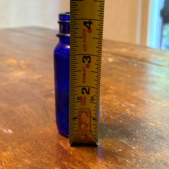 Antique Vintage cobalt glass med apothecary bottles - Picture 5 of 8